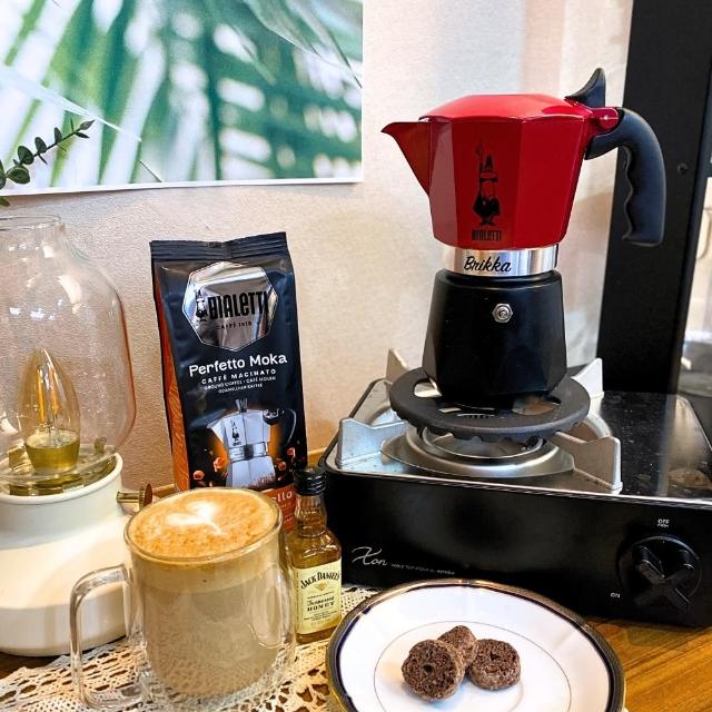 【Bialetti 比亞樂堤】極厚鑽石加壓摩卡壺BRIKKA-4杯份-公司貨(crema醇香/免插電/原廠保固2年)