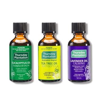 【ThursdayPlantation 星期四農莊】經典精油全系列任選50ml(茶樹/尤加利/薰衣草) 澳洲原廠公司貨