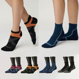 【FOOTER除臭襪】6入組-輕壓力運動氣墊中筒襪/船短襪(T106/T102)