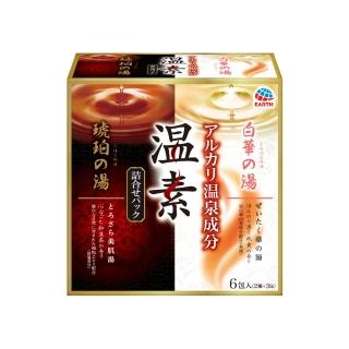 【日本溫素】鹼性湯泉粉40gx6包(琥珀+白華)