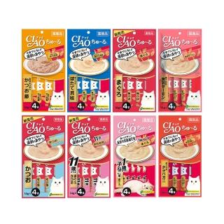 【CIAO】囤貨組-啾嚕肉泥14g*4入-24包(貓零食/貓肉泥/寵物零食)