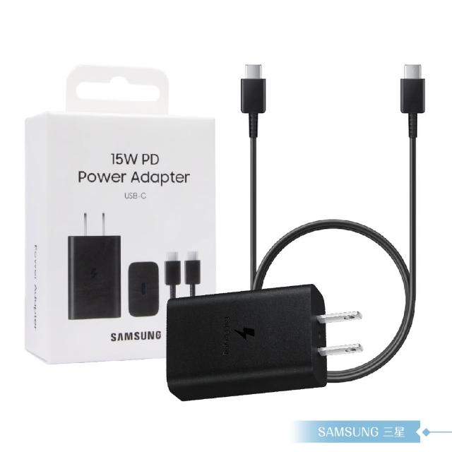 【Samsung 三星】EP-T1510 正原廠盒裝組15W Type C旅充頭+雙Type C線(for Galaxy M)
