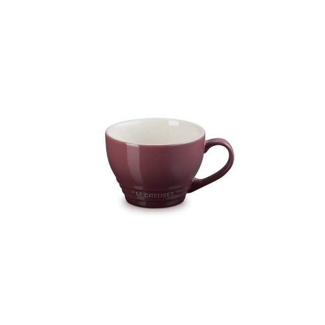 【Le Creuset】瓷器卡布奇諾杯400ml(無花果/海洋之花 2色選1)