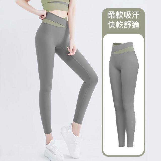 【ALLK 歐楷】超彈力韻律瑜珈運動褲 多款任選(尺寸L-XXL/中大尺碼/運動/健身)