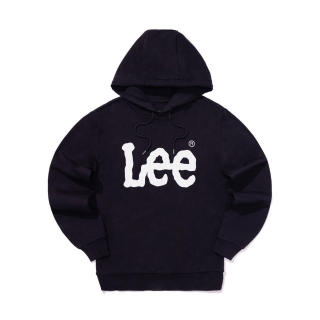 【Lee】男女同款 長袖帽T / 胸前大LOGO 共3色 男女共版(LB330041848/LB330041K11/LB330041K15)