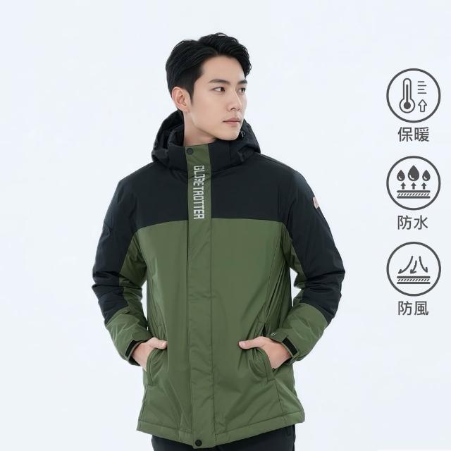 【遊遍天下】男款極暖GlobeTex防水防風保暖顯瘦中長版羽絨外套 多款(M-5L 大尺碼)