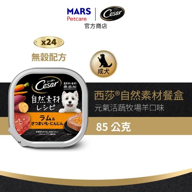 【Cesar 西莎】自然素材餐盒 85g*28入 寵物/狗罐頭/狗食