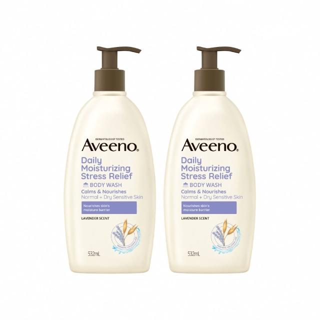 【Aveeno 艾惟諾】長效燕麥沐浴露532mlX2入(薰衣草/活力果香/燕麥)