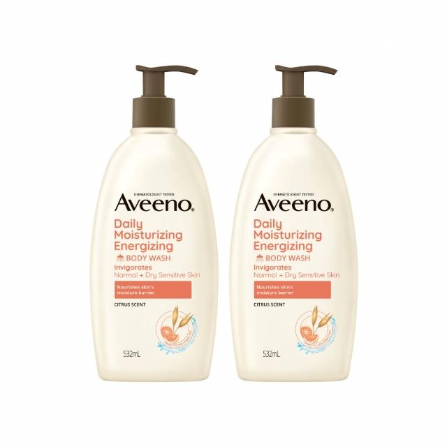 【Aveeno 艾惟諾】長效燕麥沐浴露532mlX2入(薰衣草/活力果香/燕麥)