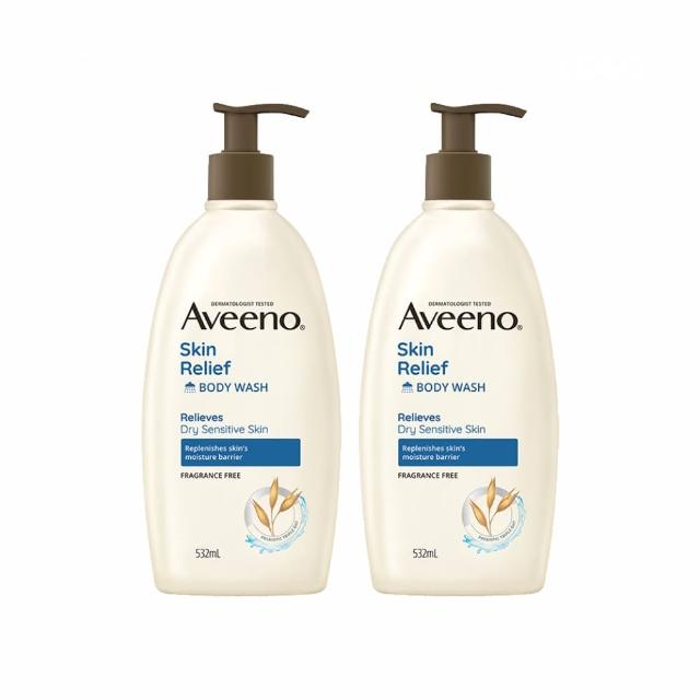 【Aveeno 艾惟諾】長效燕麥沐浴露532mlX2入(薰衣草/活力果香/燕麥)