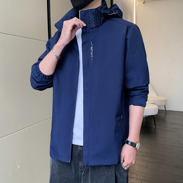 【JP服飾】男女款 防風/防潑水 衝鋒外套 情侶款 外套 連帽外套 秋冬外套 夾克(防風/防潑水/帽可拆 6266)