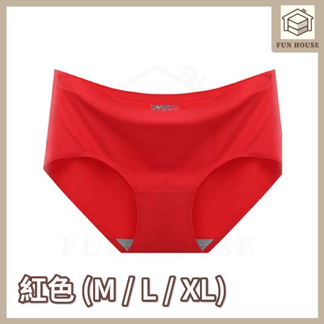 【FUN HOUSE】冰絲涼感無痕內褲-6入組(內褲 無痕內褲 女性內褲 涼感內褲 透氣內褲 女無痕內