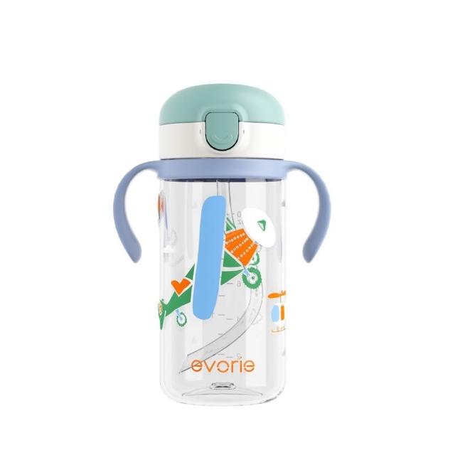 【Evorie】Tritan兒童水杯2入組(300mL380mL)微笑水杯