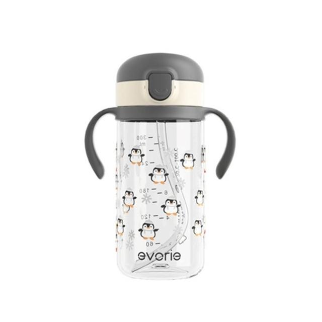 【Evorie】Tritan兒童吸管水杯300ml(寶寶水杯 幼兒水杯 兒童水杯水壺)