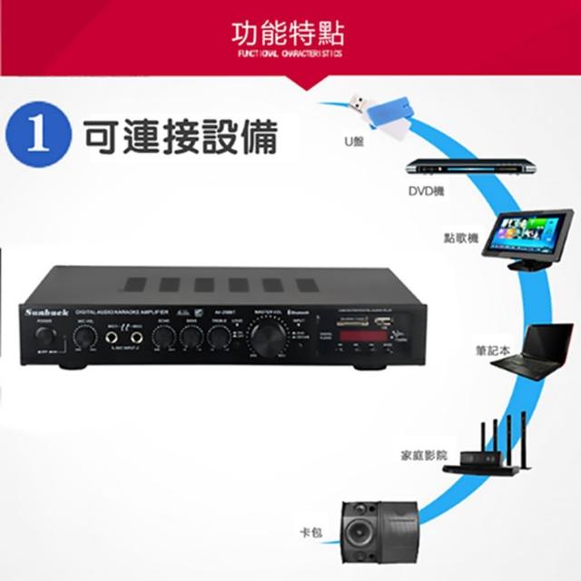 110v音響擴大機5.1家庭影院功放機(內置藍芽/FM收音/遙控/K歌)