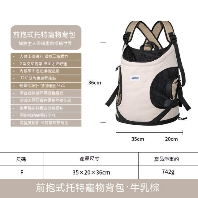【HiDREAM】寵物托特胸前包(寵物外出包/貓狗適用/狗狗背包/貓咪背包/貓咪外出包/寵物包)