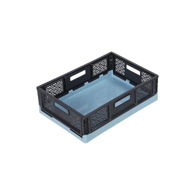 【KEYWAY 聯府】吉恩萬用摺疊籃2大2小-4入組(堆疊收納 折疊收藏 置物籃 MIT台灣製造)