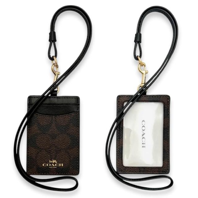 【COACH】識別證 掛帶 票卡夾 多色可挑 PVC 防刮皮革 證件套(CZ285 57311 63274)