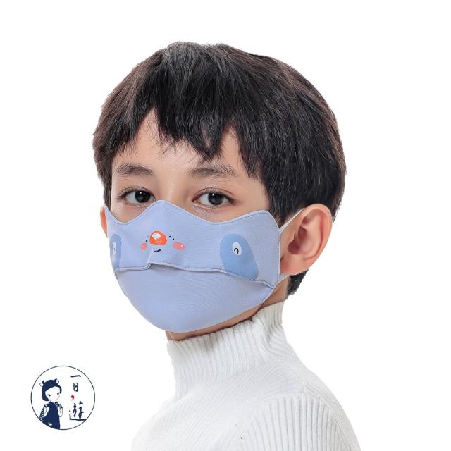 【NicoFun 愛定做】2入 兒童口罩 兒童防風保暖口罩 透氣護眼角 N95熱風棉防護口罩(可水洗 可調式耳扣)