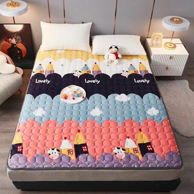 【寢聚 Sleep Club】買一送一 蓄熱法蘭絨床墊 保暖墊 單人/雙人/加大任選(法蘭絨 床墊 日式床墊 軟床墊)