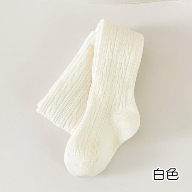 【橘魔法】加絨純柔和色單直條褲襪 連褲襪 大童 褲襪 襪子 內搭褲 厚 刷毛 厚款 女童 兒童 童襪 童裝 保暖