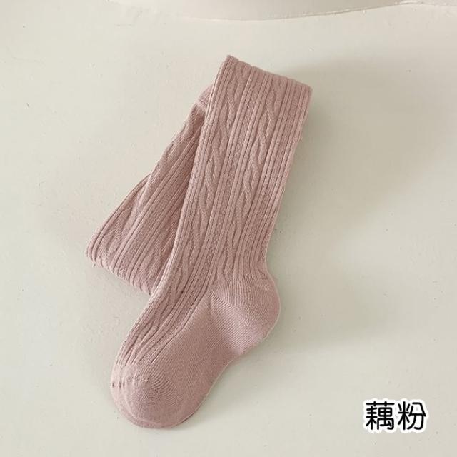 【橘魔法】加絨純柔和色單直條褲襪 連褲襪 大童 褲襪 襪子 內搭褲 厚 刷毛 厚款 女童 兒童 童襪 童裝 保暖