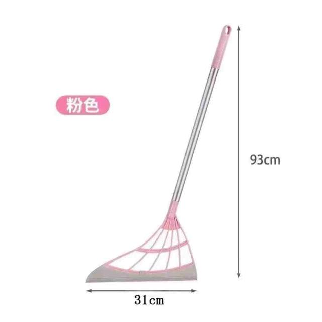 【ROYALLIN 蘿林嚴選】乾濕兩用 不沾毛髮可刮水掃把(加長款 魔術掃把 刮水器 打掃神器)