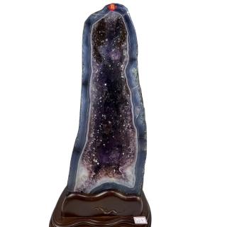 【恬芯晶品】9.08kg巴西紫水晶洞新居財位擺設BS33(紫鈦晶紫水晶洞開運招財招貴人開業財位聖誕節)