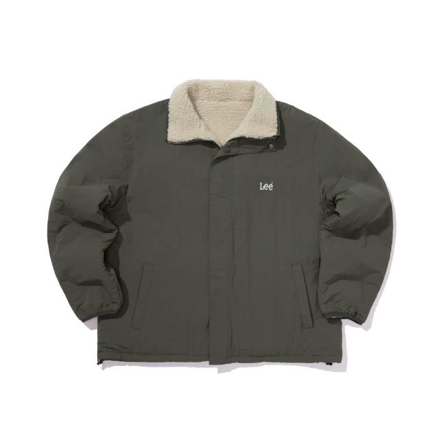 【Lee】出清品-男裝 休閒外套 雙面穿 Sherpa立領外套 共2色 季節性版型(LB313007730 / LB313007742)