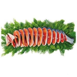 【海鮮主義】智利產去頭整尾鮭魚切片1盒組(3.5kg/盒;15%包冰率;約9-13片/盒)