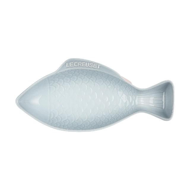 【Le Creuset】TNS 單柄平煎鍋 24cm+鮮魚盤-中(蛋白霜/貝殼粉/銀灰藍 3色選1)