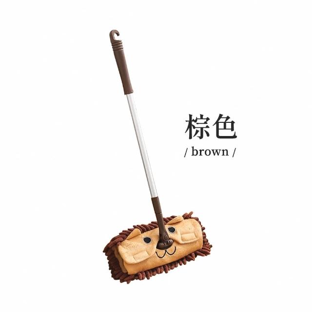 【E.dot】乾溼兩用雪尼爾伸縮旋轉拖把