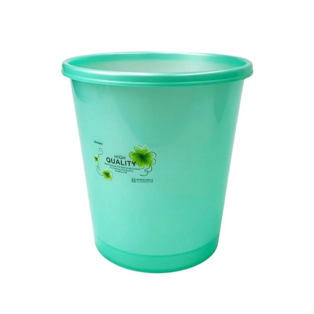【生活King】小珠光花語垃圾桶-4.8L(3色可選)