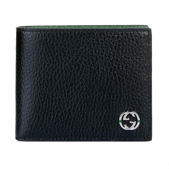 【GUCCI 古馳】經典LOGO零錢8卡對開短夾/皮夾(款式任選)