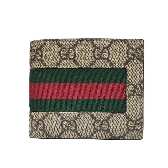 【GUCCI 古馳】經典LOGO零錢8卡對開短夾/皮夾(款式任選)