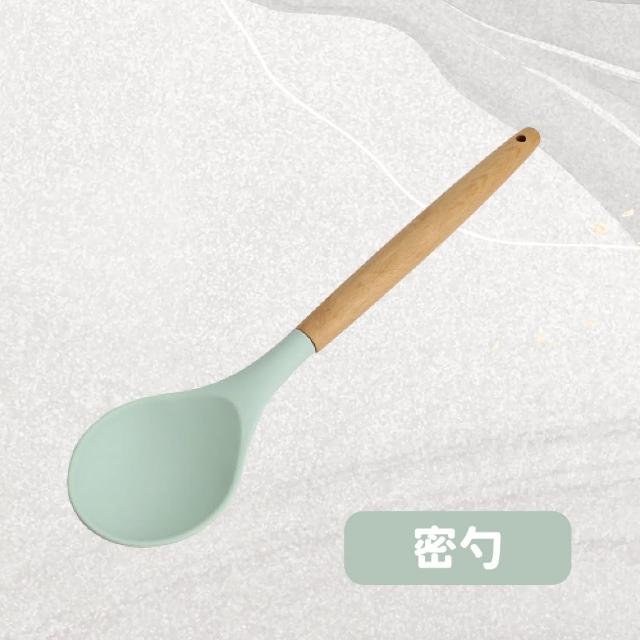 【沐日居家】矽膠廚具組 不沾鍋廚具組 廚房用具 烘焙料理(具 煎鏟 鍋鏟 湯勺)