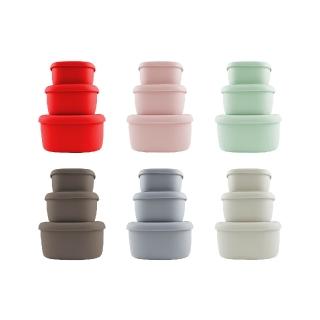 12307212 OL 【Silipot】韓國 冰溫嚐鮮盒 鉑金矽膠保鮮盒SML 3入(便當 小菜盒 餐盒 水果盒 保鮮盒 蛋糕模型 副食品)