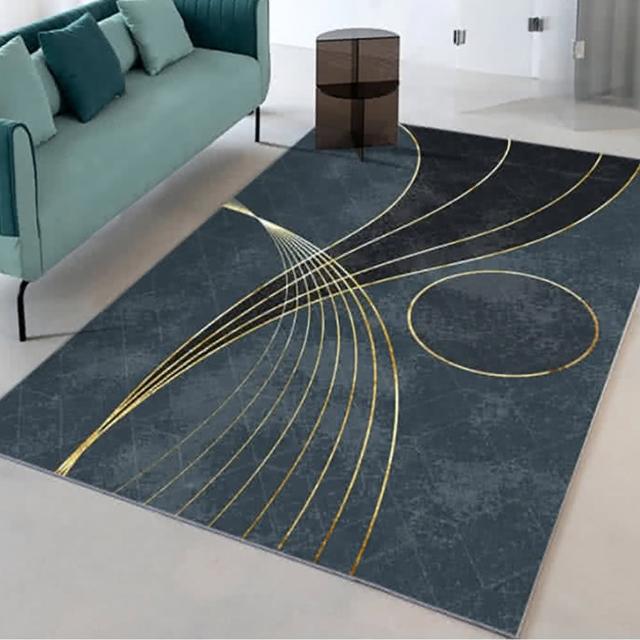 【巴芙洛】買一送一 2入侘寂風格水晶絨地毯2入(140*200cm/160cm圓款/地墊/踏墊/地毯)