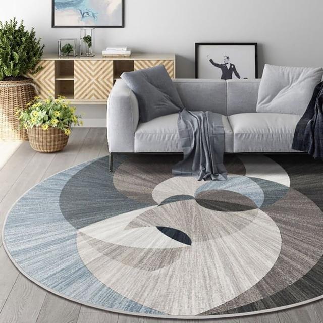 【巴芙洛】買一送一 2入侘寂風格水晶絨地毯2入(140*200cm/160cm圓款/地墊/踏墊/地毯)