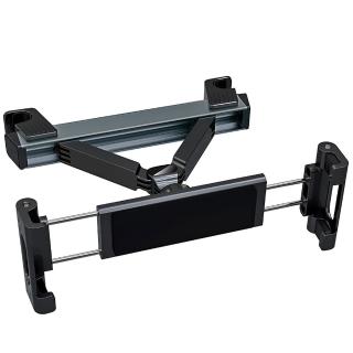 減震升級款 汽車後座平板支架 後排頭枕椅背 車用平板架 手機架(360度旋轉 伸縮支架 iPad手機架 Switch通用)