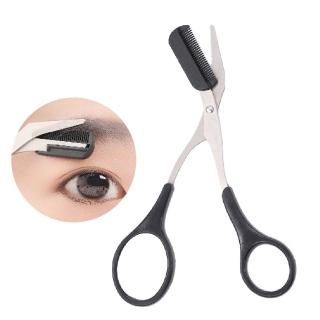 【美容小物】專業修眉剪刀-附眉梳(修容 修眉刀 剃眉刀 修眉神器 修除雜毛 眉毛打薄 交換禮物)