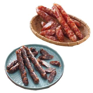 【南門市場】年貨組合-萬有全玫瑰臘腸 300g/包+玫瑰肝腸 300g/包(臘腸 即期促銷)