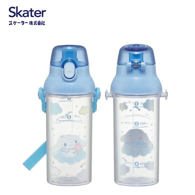 【Skater】兒童透明直飲水壺 刻度款(可愛圖案 直飲水壺 480ml)