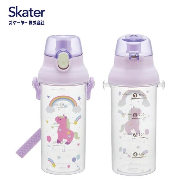 【Skater】兒童透明直飲水壺 刻度款(可愛圖案 直飲水壺 480ml)