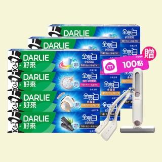 【DARLIE 好來】全亮白進階款牙膏140gX12入(美白牙膏/密泡小蘇打/牙齦護理/多效護理/竹炭深潔)