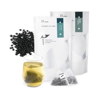 【Teascovery 發現茶】2袋黑豆綠茶熱泡茶包 (15入/袋；促進新陳代謝)