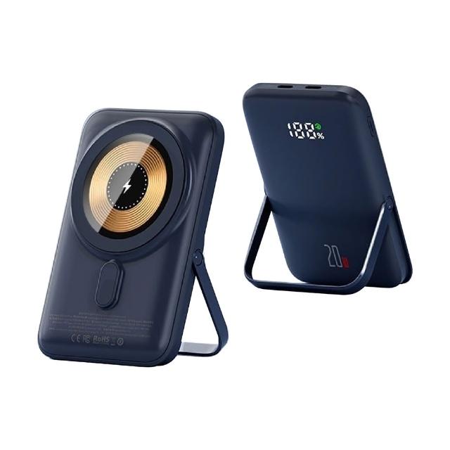 【ONAIR】Q15 10000mAh 20W 雙孔輸出 支架式磁吸無線行動電源(無線/磁吸)