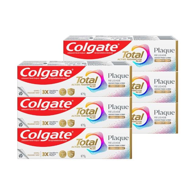 【Colgate 高露潔】全效抗牙菌斑牙膏95gX6入(清恬薄荷/舒心沁涼)