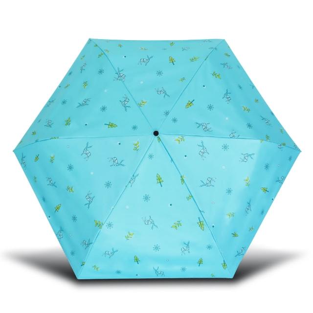【雙龍牌】北歐真碳纖極輕三折傘 超輕陽傘雨傘(防曬黑膠傘輕量羽毛傘防風傘B8034B)