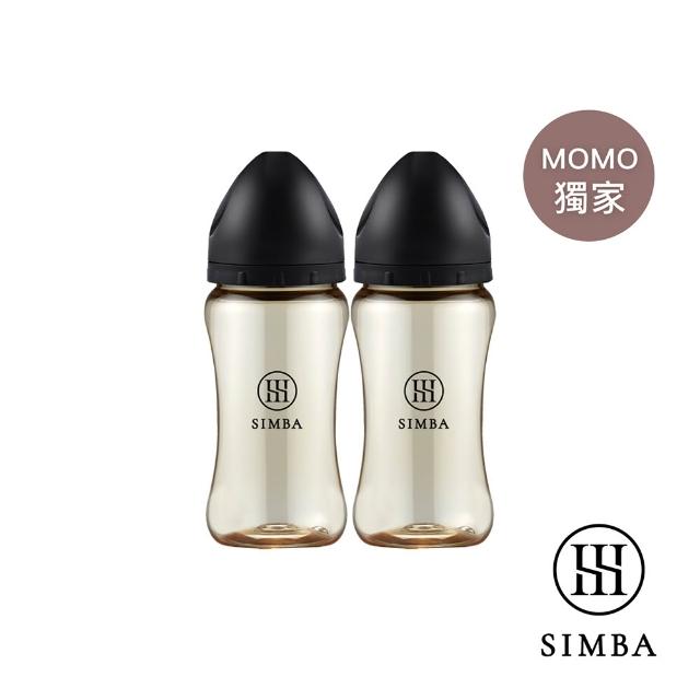 【Simba 小獅王辛巴】蘊蜜鉑金PPSU寬口防脹氣奶瓶2入組(270ml/全齡適用/momo獨家/主導式餵奶專用)